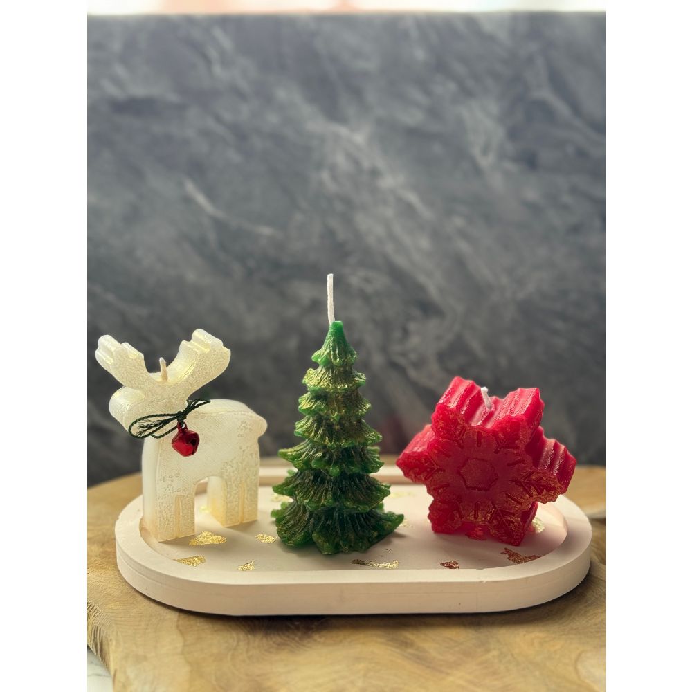 Candle set (4 pieces) Christmas Candle Set2, colour: multicolor slika 1