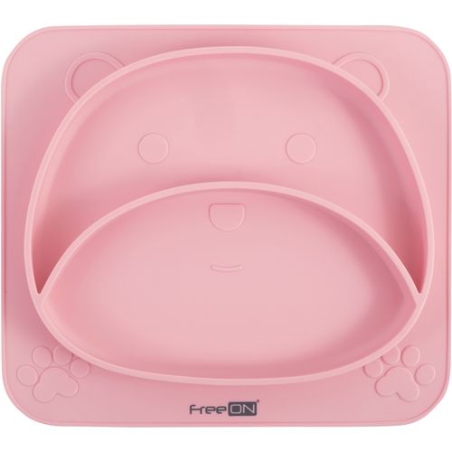 FREEON tanjur silikonski medvjed pink 39692 slika 1