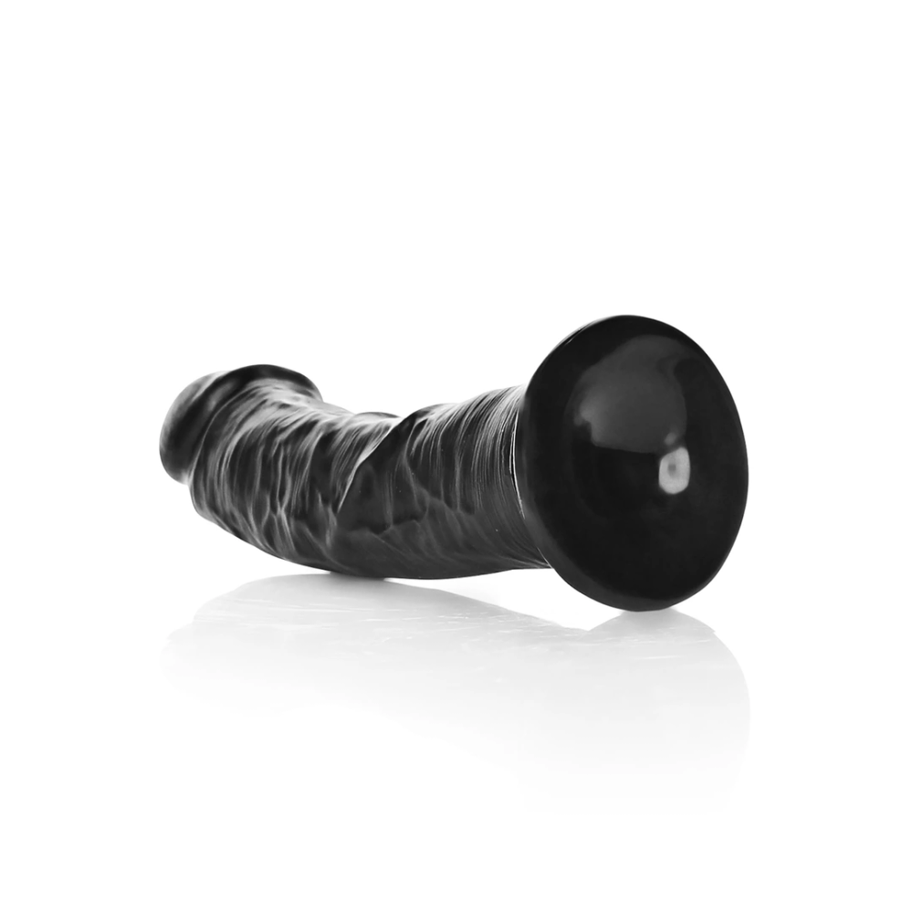 RealRock by Shots Zakrivljeni realistični dildo s vakuumskom čašicom - 6 / 15,5 cm slika 5