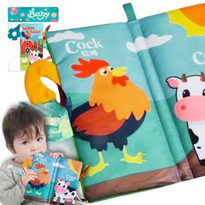 Woopie baby knjiga s tkaninom životinjskih repova