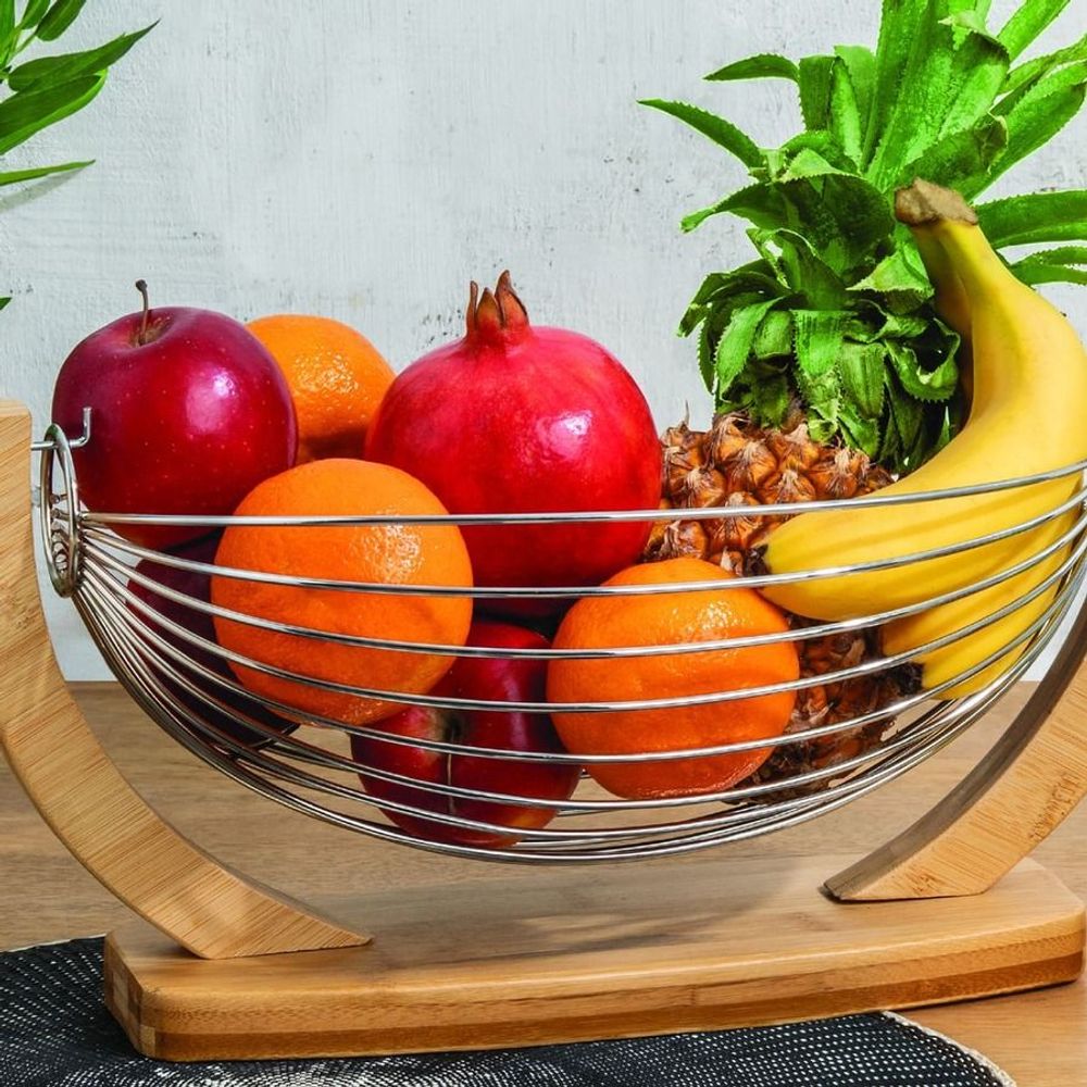 Five košara za voće balance 36x21x18.5cm bambus/metal slika 3
