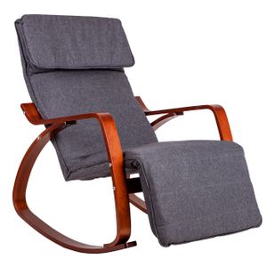 Stolica za ljuljanje ModernHome –siva