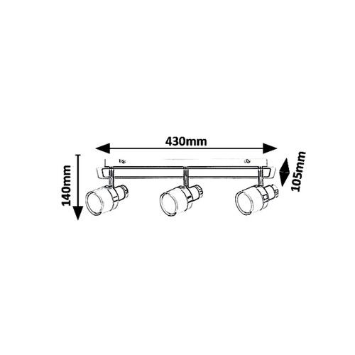 Rabalux Harold,kupatilska,LED15W,IP44,hrom/crna/opal slika 4