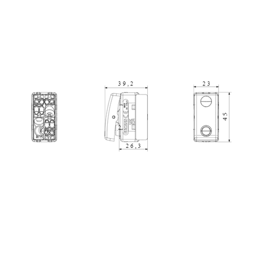 Gewiss JEDNOSMERNI PREKIDAČ 1P 250V AC - 16AX - SA ZAMJENJIVIM NEUTRALNIM SOČIVOM - OSVJETLJIV - 1 MODUL - SISTEM BIJELI GW20583 slika 2