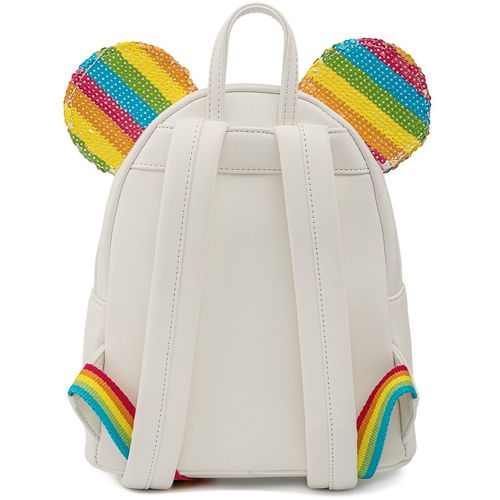 Loungefly mini ruksak Disney Sequin Rainbow Minnie slika 4