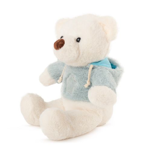 Amek plišana igračka Bear with blue blouse 29 cm - White slika 2