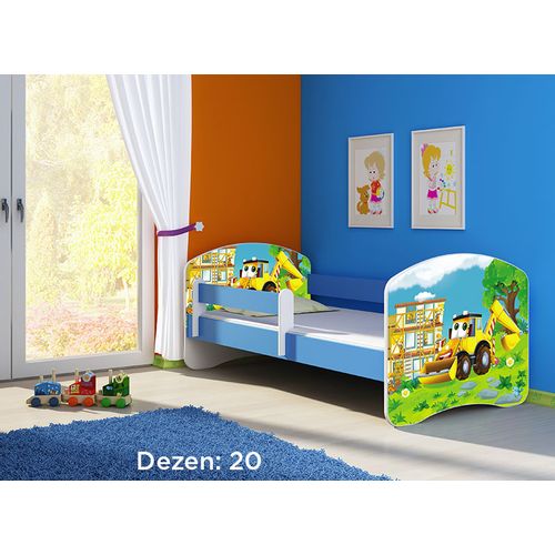 Deciji krevet ACMA II 140x70 + dusek 6 cm BLUE20 slika 1