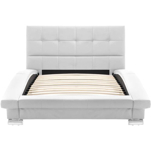 Okvir za krevet od umjetne kože bijeli 200 x 90 cm slika 5