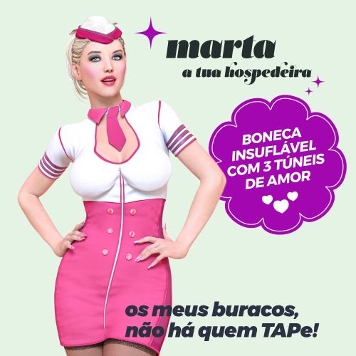 CRUSHIOUS MARTA THE STEWARDESS INFLATABLE DOLL BLONDE slika 2