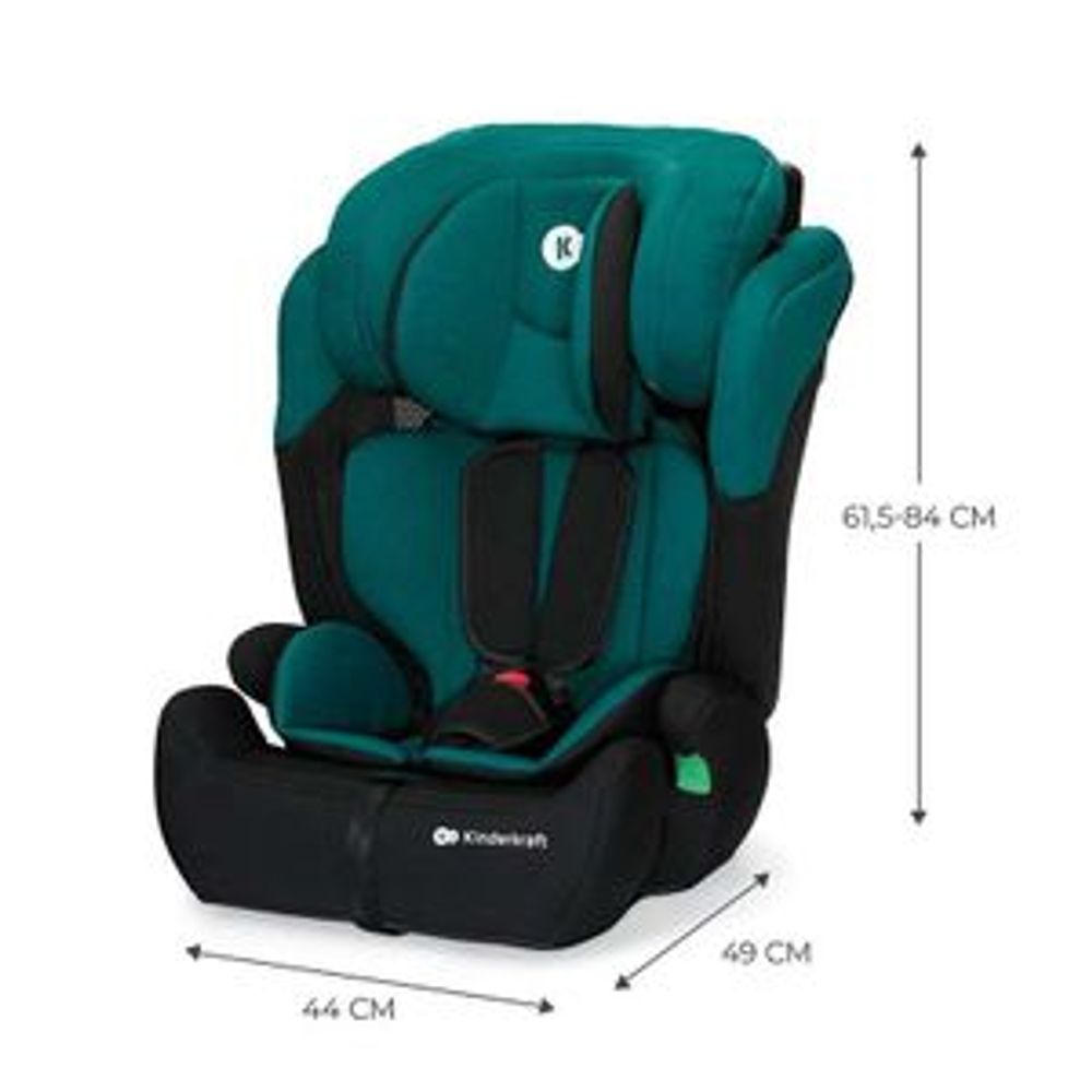 Kinderkraft Autosjedalica Comfort Up i-Size 9-36kg (76-150cm), Green slika 5