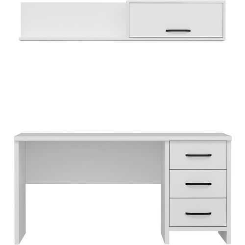 Troy - White White Study Desk slika 6