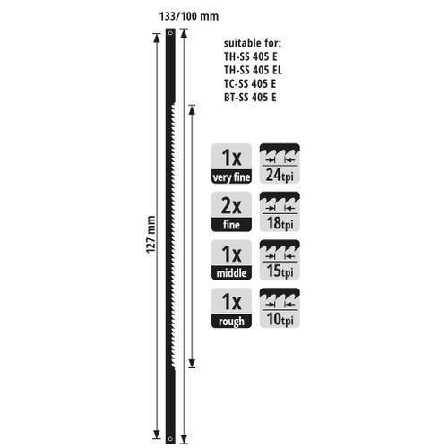 EINHELL List pile 130 mm, 5/1, za TC-SS 405 E slika 2