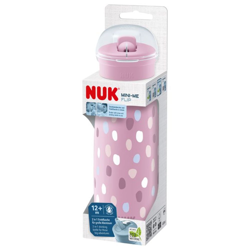 NUK Flašica za vodu Mini-Me Flip 12m+ 450ml, Lila slika 4