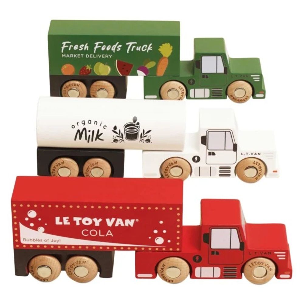 Le Toy Van Set drevenih kamina Trailer Truck slika 1