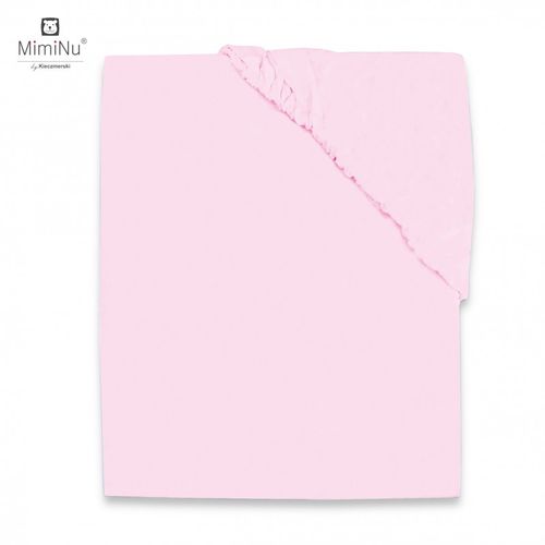 MimiNu Pamučna plahta s elastičnom trakom 120x60 cm - Baby Pink slika 2