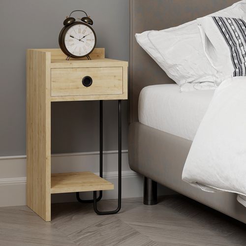 Sirius Left - Oak v2 Oak Nightstand slika 10