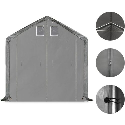 Skladišni šator od PVC-a 3 x 6 m sivi slika 20