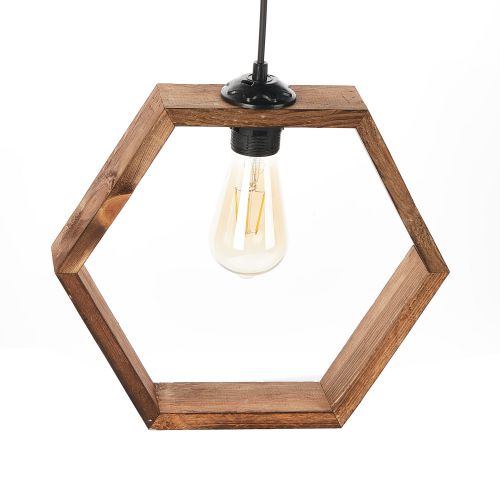 Hexagon Antiquation Brown Chandelier slika 3