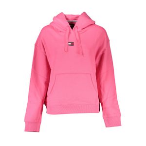 TOMMY HILFIGER WOMEN'S PINK ZIPLESS SWEATSHIRT