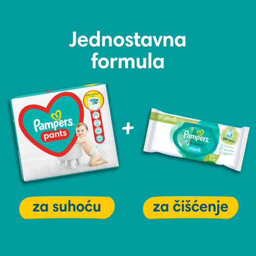 Pampers Pants Pelene-gaćice, Mjesečno pakiranje slika 9