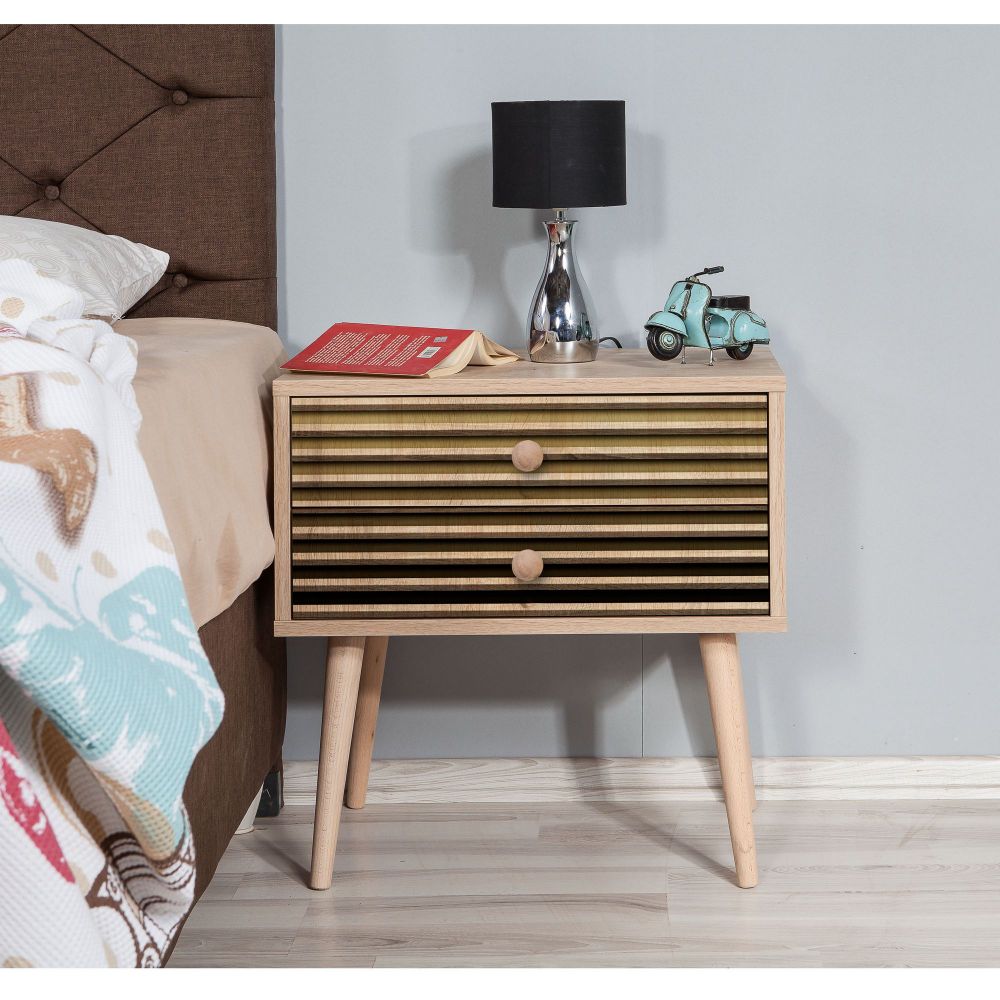 Noćni ormarić Two - 220 Sonoma Oak slika 2