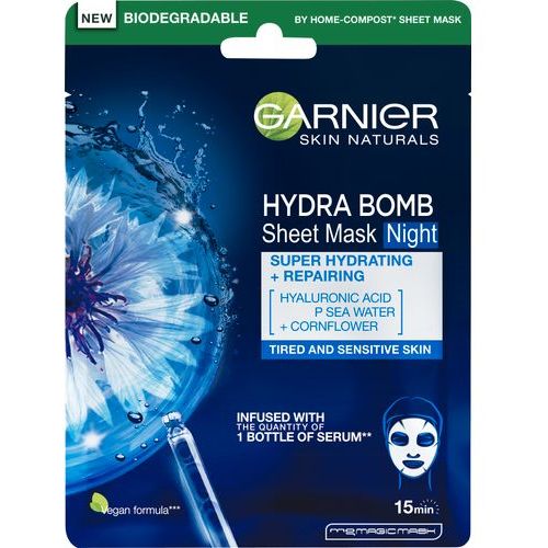 Garnier Skin Naturals Hydra Bomb Tissue Noćna maska za lice 32g slika 1