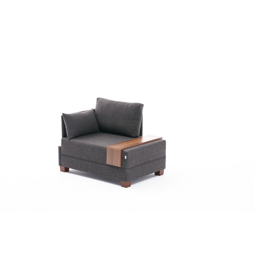 Fly Left - Antracitni Sofa za Jednu Osobu slika 6