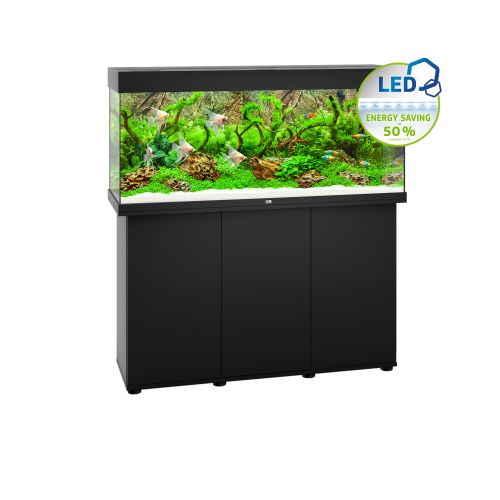 JUWEL Rio 240 LED Akvarij Crni, 121 x 41 x 55 cm, 240 litara slika 1