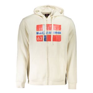 NORWAY 1963 MEN'S WHITE ZIP-UP SWEATSHIRT