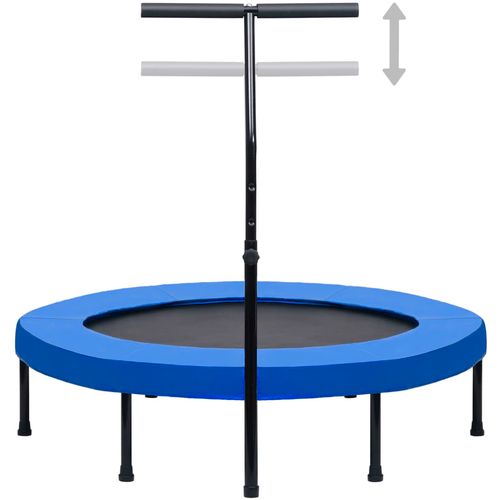 Trampolin za vježbanje s ručkom i sigurnosnim jastučićem 122 cm slika 12