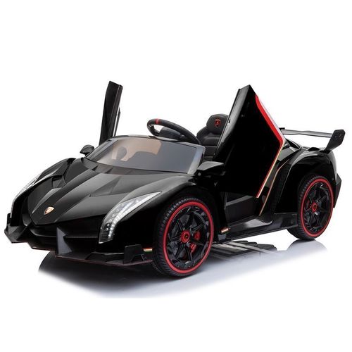 Licencirani auto na akumulator Lamborghini Veneno 4x4 + MP4 - crni slika 7