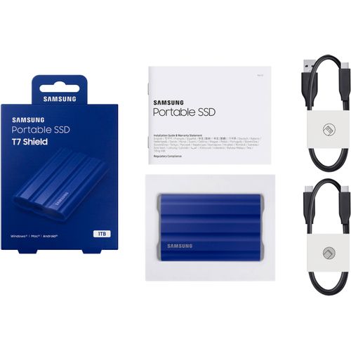 SAMSUNG Portable T7 Shield 1TB plavi eksterni SSD MU-PE1T0R slika 7