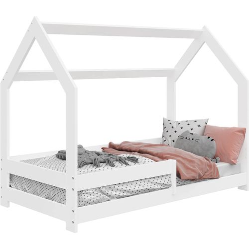 Kućica krevet s ogradicom - D5 - bijela slika 1