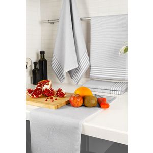 L'essential Maison Sevilla - Grey Grey Hand Towel Set (5 Pieces)