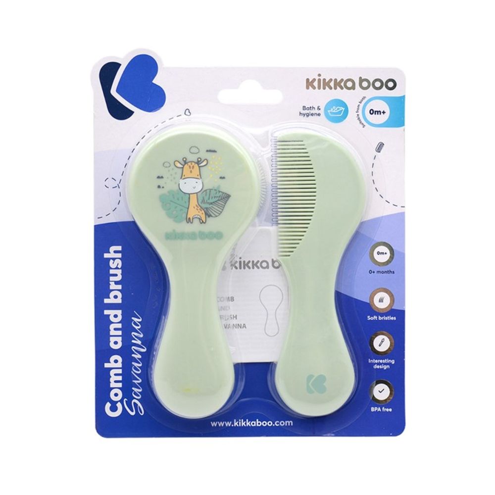 Kikka Boo Četka i češalj Savanna, Mint slika 4