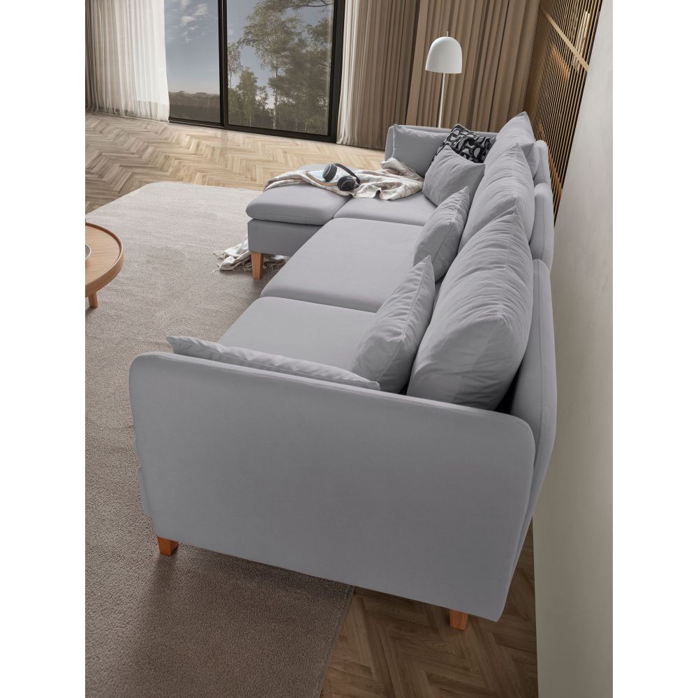 Ugaona Sofa Flexy Relax - Siva slika 5
