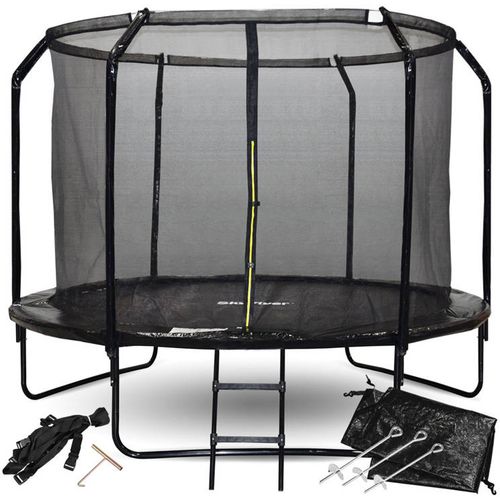 Trampolin SKYFLYER 304 cm - crni slika 8