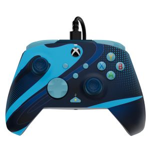 PDP XBOX WIRED CONTROLLER REMATCH - BLUE TIDE GLOW IN THE DARK