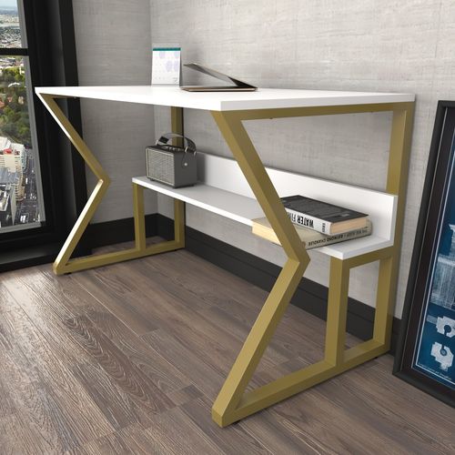 Wake - Gold, White White
Gold Study Desk slika 3