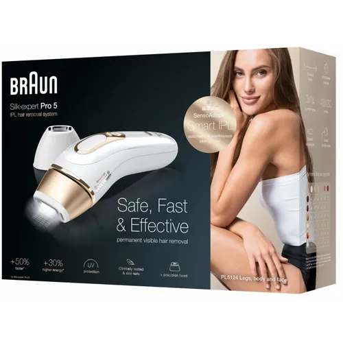 Braun PL5124 Silk-ekspert Pro 5, IPL sa 2 nastavka + Venus brijač i torbica slika 8