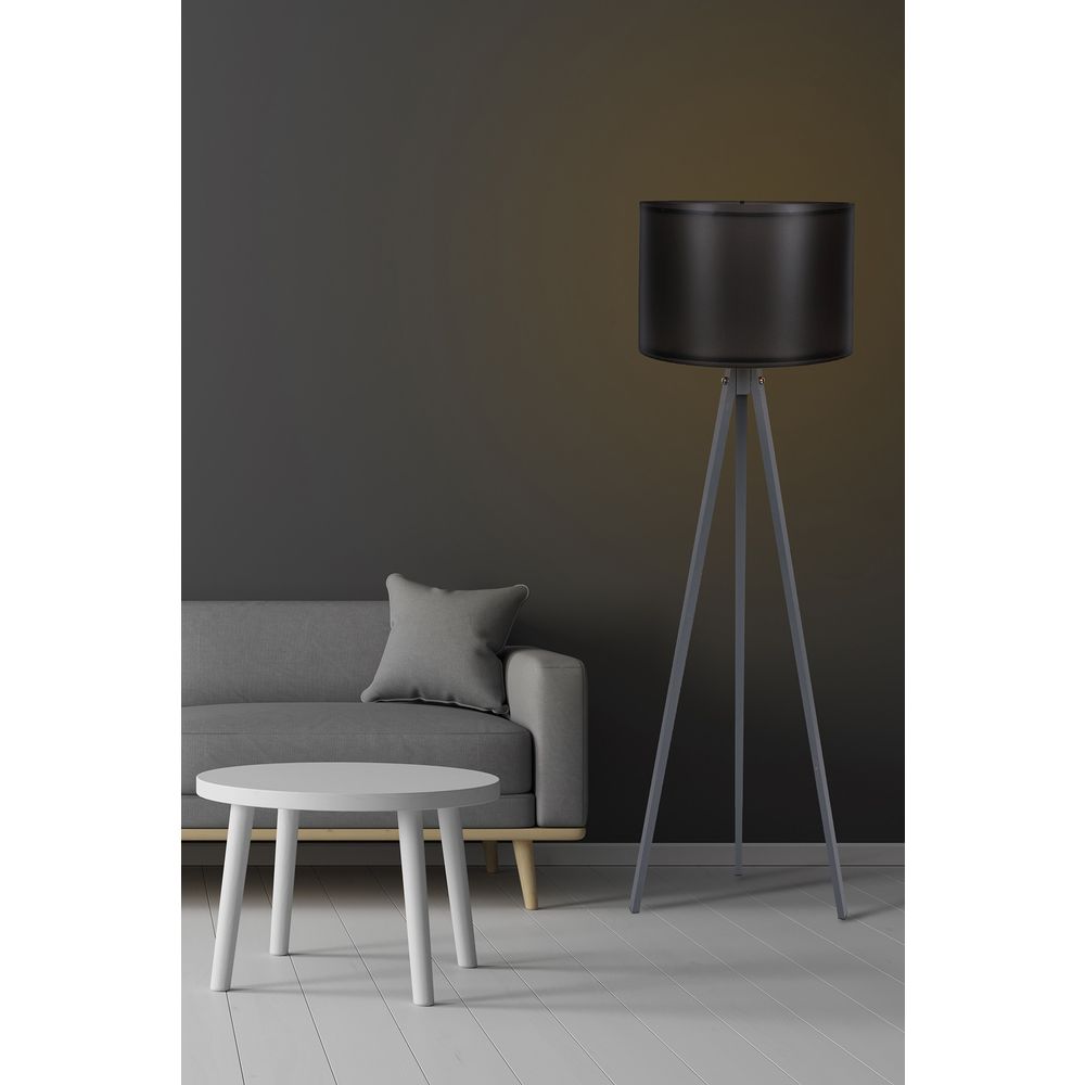 112 Crna i Siva Podna Lampa slika 1