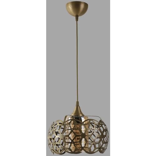 Nevra Büyük Tekli Sarı Bal Camlı Multicolor Chandelier slika 3