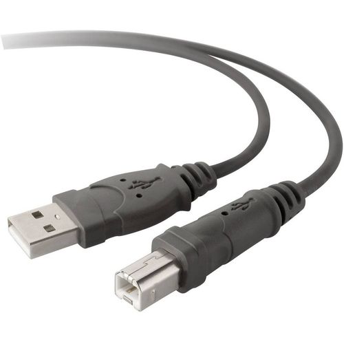 Belkin   [1x muški konektor USB 2.0 tipa a - 1x muški konektor USB 2.0 tipa b] 3.00 m crna pozlaćeni kontakti, UL certificiran Belkin USB kabel USB 2.0 USB-A utikač, USB-B utikač 3.00 m crna pozlaćeni kontakti, UL certificiran F3U154BT3M slika 1