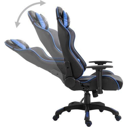 Igraća stolica od umjetne kože plava slika 3