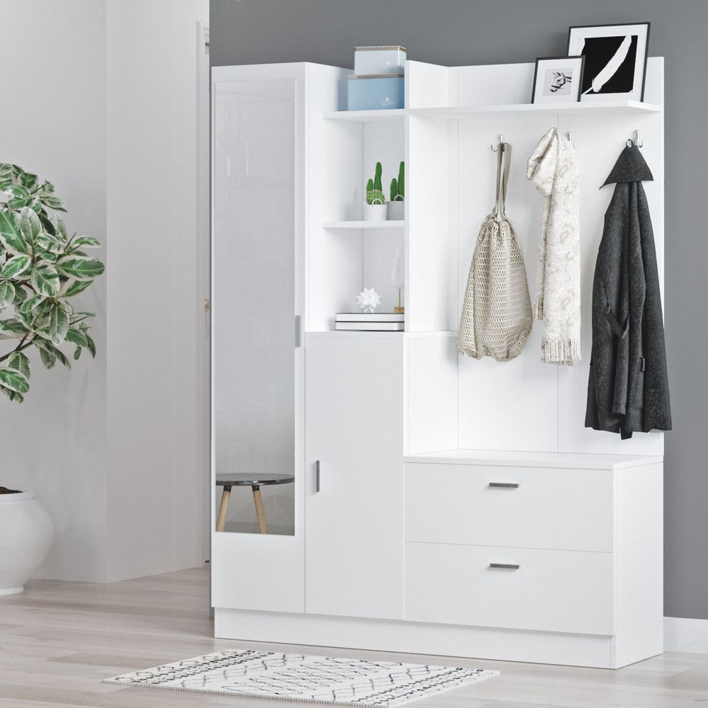 Hall stand Dd5-W - Bijela boja slika 2