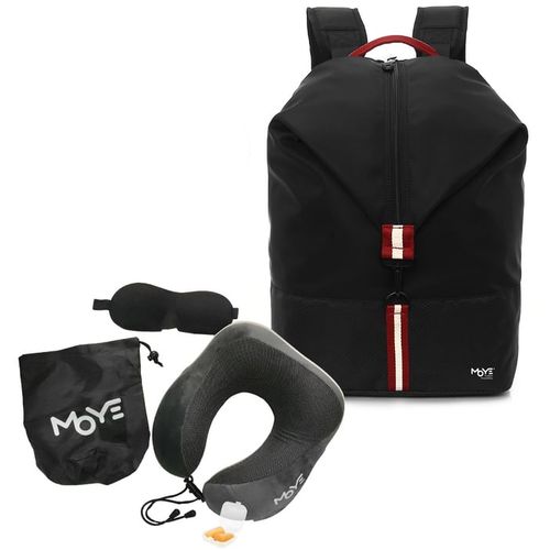 Moye Trailblazer 13.3" Backpack Black O7 + Neck Pillow Grey slika 1