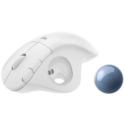 LOGITECH M575 ERGO Bluetooth Trackball OFF-WHITE miš beli slika 2