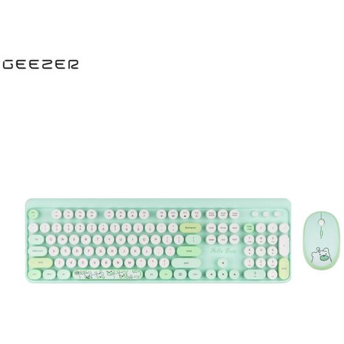 GEEZER WL HELLO BEAR set tastatura i miš u ZELENOJ boji slika 1