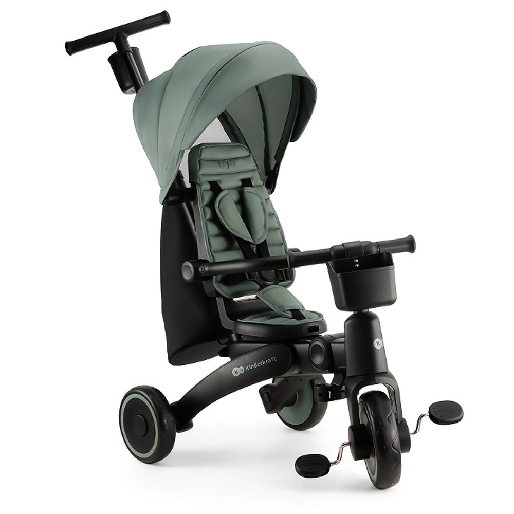 Kinderkraft Sklopivi rotirajući tricikl 5U1 Jazz 2, Grey/Green - OŠTEĆENA AMBALAŽA slika 4