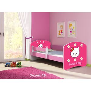 Deciji krevet ACMA II 160x80 + dusek 6 cm PINK16